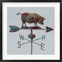 Framed Rural Relic Pig