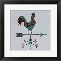 Framed Rural Relic Rooster