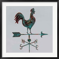 Framed Rural Relic Rooster