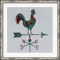 Framed Rural Relic Rooster