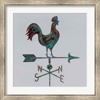 Framed Rural Relic Rooster
