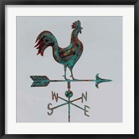 Framed Rural Relic Rooster