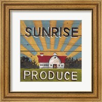 Framed Sunrise Produce