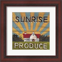 Framed Sunrise Produce