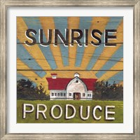 Framed Sunrise Produce