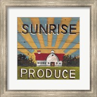 Framed Sunrise Produce