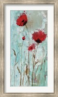 Framed Splash Poppies II
