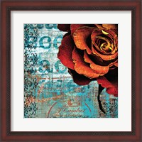 Framed Graffiti Rose