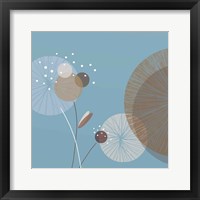 Framed 'Blue Breeze II' border=