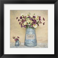 Framed Plum Daisies