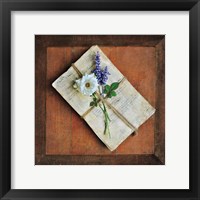 Letters To Home I Framed Print