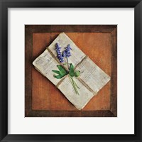Letters To Home II Framed Print