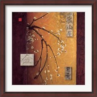 Framed Oriental Blossoms II