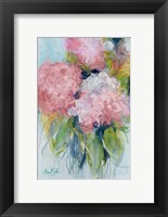 Framed Pink Hydrangeas