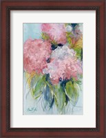 Framed Pink Hydrangeas