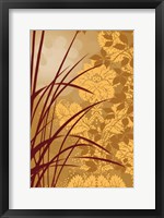 Framed Golden Flourish I