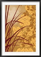 Golden Flourish I Framed Print