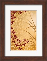 Framed Golden Flourish II