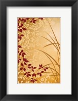 Framed Golden Flourish II