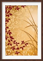Framed Golden Flourish II
