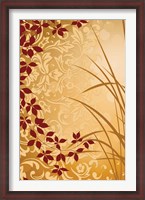 Framed Golden Flourish II