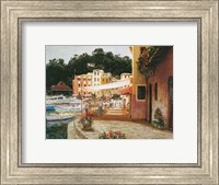 Framed Morning Stroll - Portofino