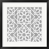 Latticework Tile III Framed Print