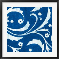 Tangled In Blue II Framed Print