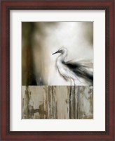 Framed Sea Mist & the Egret