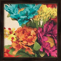 Framed 'Pop Art Flowers I' border=