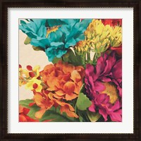 Framed Pop Art Flowers I