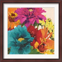 Framed Pop Art Flowers II