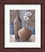 Framed Silver Orchids I