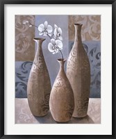 Framed Silver Orchids II