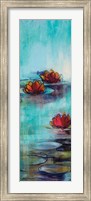 Framed Aqua Lotus II
