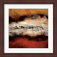 Framed Harmony in Red and Ochre