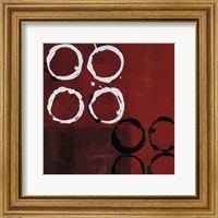 Framed Red Circles I