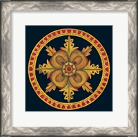 Framed Rosette I