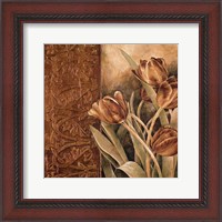 Framed Copper Tulips I