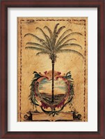 Framed Sunset Palm