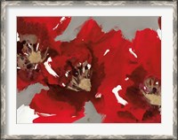 Framed Red Poppy Forest I