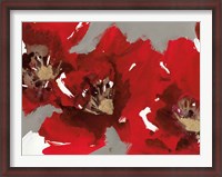 Framed Red Poppy Forest I