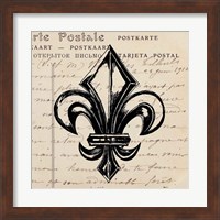 Framed 'Fleur De Lis I' border=