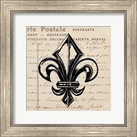 Framed Fleur De Lis I