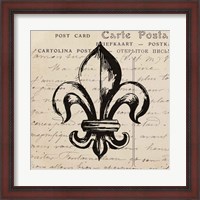 Framed Fleur De Lis II