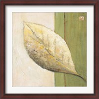 Framed Leaf Impression - Olive