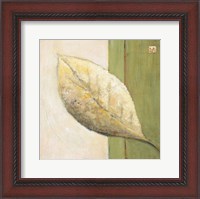 Framed Leaf Impression - Olive