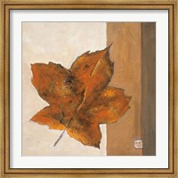 Framed Leaf Impression - Rust