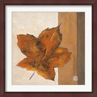 Framed Leaf Impression - Rust