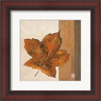 Framed Leaf Impression - Rust